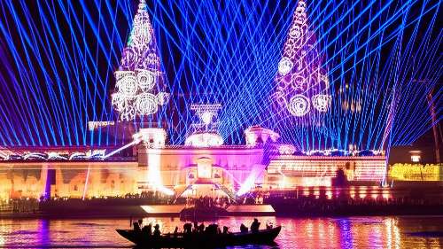 Dev Diwali Laser Show on River