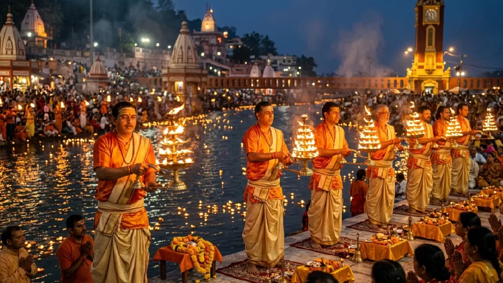 Haridwar Ganga Aarti Booking - Grand Evening Ganga Aarti Ceremony