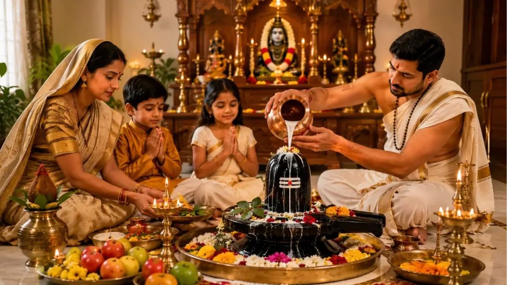 Rudrabhishek at Home