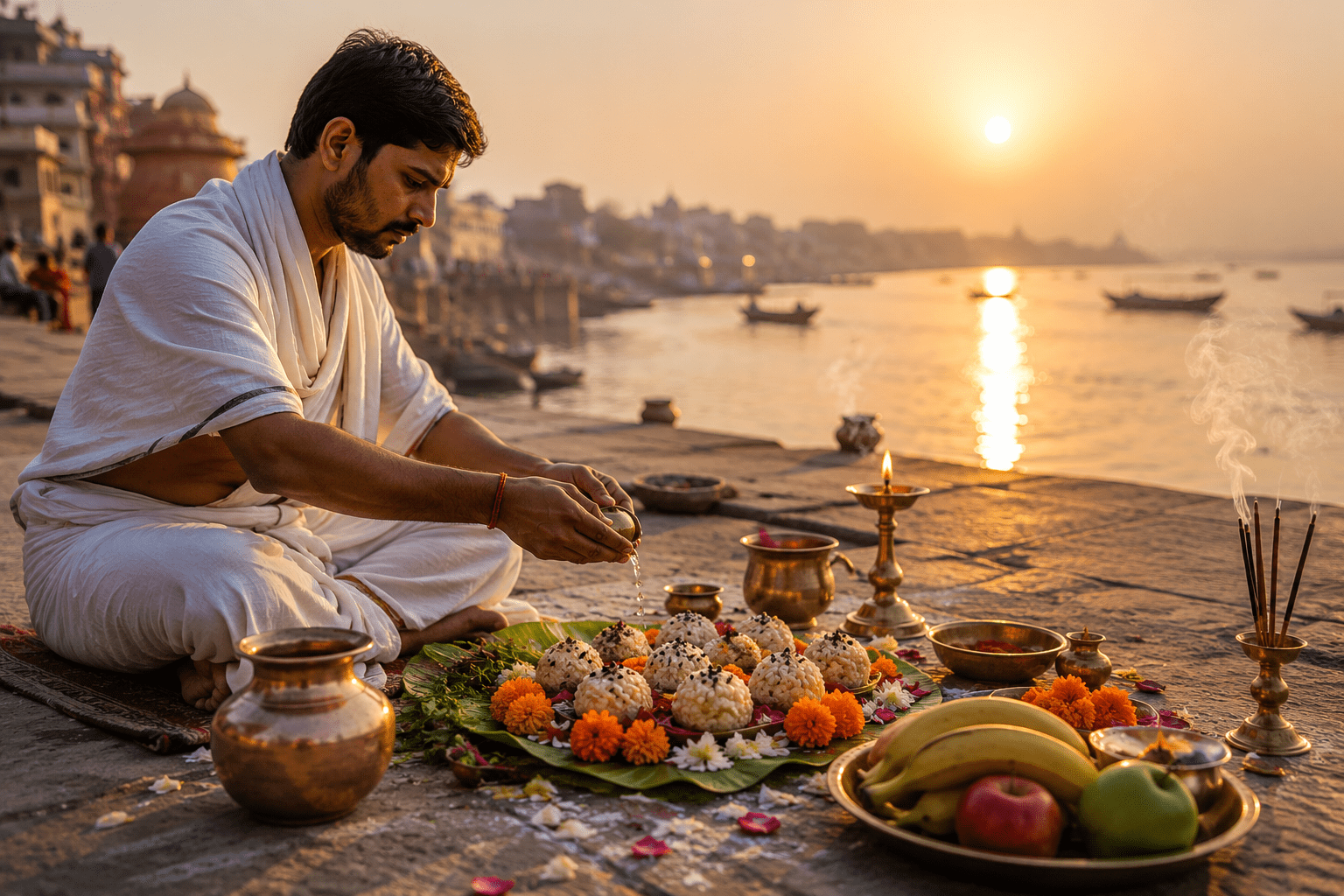 Shradh Pooja in Varanasi