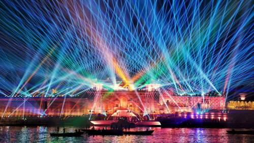 Laser-show-in-Varanasi